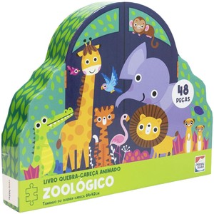 Livro Quebra-Cabeça Animado: Zoológico