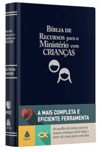 Bíblia de recursos para o ministério com crianças - APEC - Luxo PU Azul: ferramenta de auxílio de ensino para as nossas crianças sobre todo o amor de Jesus para com elas