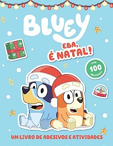 Bluey Livro de Adesivos e Atividades - Eba, é Natal!