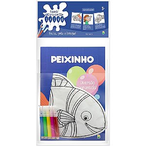 Fazendo Arte com Balão! Atividades & Colorir: Peixe