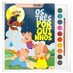 Brincando com Aquarela: Os Três Porquinhos