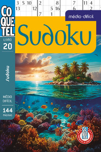 Livro coquetel sudoku 20: níveis médio e difícil