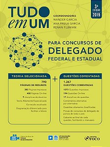 Tudo em um: Para concursos de delegado: Federal e Estadual - 3ª edição - 2019