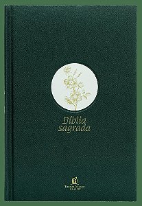 Bíblia NVI Slim, Letra grande, Fonte Leitura Perfeita, Capa dura com tecido Verde Flor Minimalista: Bíblia NVI Compacta