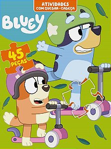 Bluey Atividades com Quebra-Cabeça