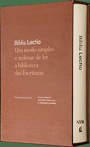 Bíblia Lectio NVI, Letra tradicional, Capa dura com tecido Bege