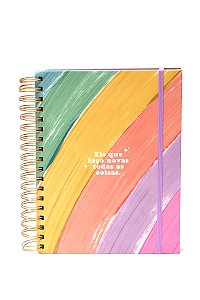 Meu plano perfeito, planner sem data com capa dura, espiral duplo, capa Pastel | Planner 2026