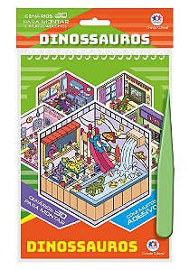 Dinossauros com Adesivos 3D
