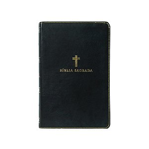 Bíblia ACF, Letra grande, Fonte Leitura Perfeita, Capa luxo Preta