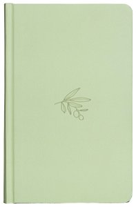 Bíblia NVI, Capa dura verde, Oliveira minimalista, Letras de Jesus em vermelho, Leitura Perfeita