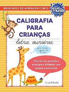 Caligrafia para crianças: letra cursiva