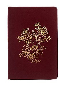 Bíblia NVI Bible Journaling, Letra tradicional, Fonte Leitura Perfeita, com espaço para anotações, Capa dura com tecido Vinho, Falei com Amor: Bíblia Sagrada Nova Versão Internacional