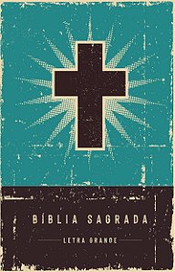 Bíblia NVI, Letra grande, Fonte Leitura Perfeita, Capa dura Retrô Turquesa