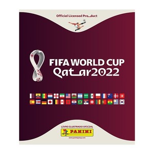 álbum capa brochura copa do mundo qatar 2022