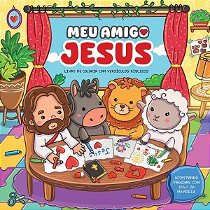 Meu amigo Jesus: Livro de colorir com versículos bíblicos