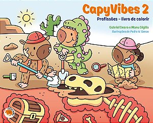 CapyVibes 2 - Profissões: Livro de colorir