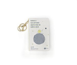 Talvez a sua jornada agora seja só sobre você: Livro de bolso com chaveiro