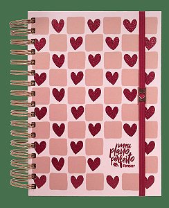 Meu plano perfeito: Florescer, planner sem data para adolescentes, capa coração | Planner 2027
