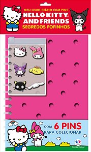 Hello Kitty - Leia e colecione - Diário com Pins