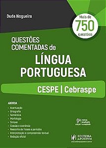 Questões Comentadas de Língua Portuguesa CESPE/CEBRASPE (2026) Juspodivm