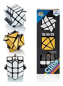 Kit 3 Cubos Mágicos Profissionais Espelhados