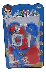 Kit Médico Brinquedo 7 Pçs Colorido Infantil Criança Médicos