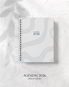 Agenda Neutra 2026 - 1 Dia/pág - Sab/dom juntos