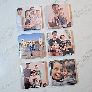 Bottons Quadrados Imã – 5x5 cm - Personalizados