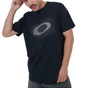 Camiseta Oakley Hexagonal Tee Estampada Masculina - Azul Royal