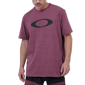 Camiseta Oakley Icon Masculina Vermelho Mescla Vermelho