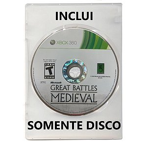 Jogo Great Battles Medieval - Xbox 360 - Mídia Física (SOMENTE DISCO)