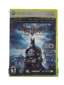 Jogo Batman Arkham Asylum - Xbox 360 - Mídia Física - CAPA 3D (USADO)
