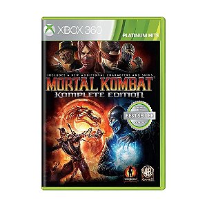 Jogo Mortal Kombat 9 Komplete Edition - Xbox 360 - Retrocompatível - Mídia Física (USADO)