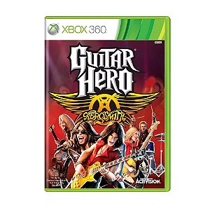 Jogo Guitar Hero Aerosmith - Xbox 360 - Mídia Física (USADO)