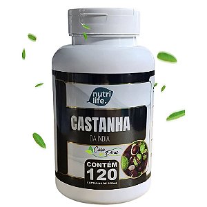 Castanha da Índia Nutri Life - 120 Cápsulas - 500 MG