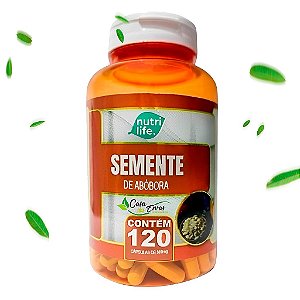 Semente de Abobora Nutri Life - 120 Cápsulas - 500 MG