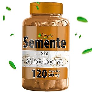 Semente de Abobora Natu Ervas - 120 Cápsulas - 500 MG