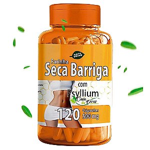 Seca Barriga Com Psyllium Natu Ervas - 120 Cápsulas - 500 MG