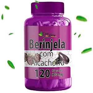Beringela com Alcachofra Natu Ervas - 120 Cápsulas - 500 MG