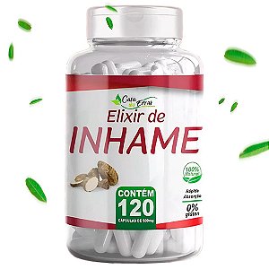 Elixir de Inhame Natu Ervas - 120 Cápsulas - 500 MG