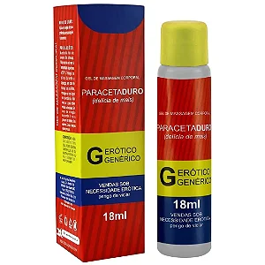 Paracetaduro Excitante Masculino 18ml