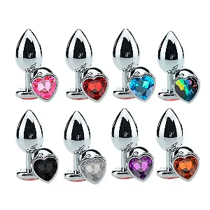 Plug Anal Tamanho Médio em Formato Coração