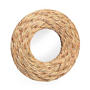 Espelho de Fibra Trançado Redondo