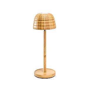 Luminária de Bambu em Ondas