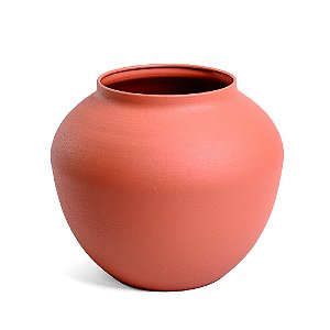 Vaso de Ferro Terracota Baixo