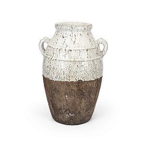 Urna Cerâmica Alto Rustico Bicolor Egeo