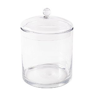 Terrário Redondo Alto de Vidro - P