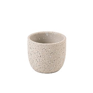 Cachepot Fulget Creme Cerâmica