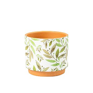 Cachepot Estampada Terracota - I