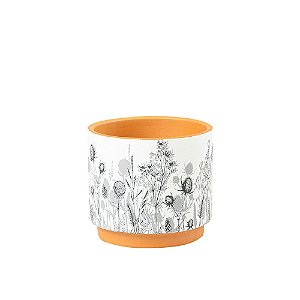 Cachepot Estampada Terracota - IV